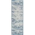 thumbnail image 3 of Unique Loom Outdoor Modern Collection Area Rug - Cartago (2' x 6' 1" Runner Blue/Ivory), 3 of 7