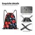 thumbnail image 4 of Fuzoiu Variety Of Fruits And Berries Print Drawstring Backpack for Gym, Travel, Yoga,Sports Sackpack String Bag for Women Men-Small, 4 of 6