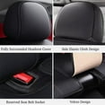 thumbnail image 6 of WRWolf Seat Covers for Toyota RAV4 2013-2018 | 5-Seats Leather Seat Covers, Easy to Install Automotive Seat Covers Full Set (Full Set, Black&White), 6 of 7