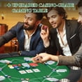 thumbnail image 6 of Homhum Round Folding Poker Table for 8 Players, Texas Holdem Game Table Foldable, Green, 6 of 8