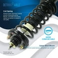 thumbnail image 3 of Detroit Axle - Rear Struts for 2008-2012 Honda Accord Complete 2 Struts w/Coil Spring 2009 2010 2011 Replacement Quick Install Ready Struts Assembly, 3 of 7