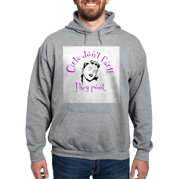 CafePress - Girls Don't Fart Hooded Sweatshirt - Pullover Hoodie, Hooded Sweatshirt