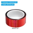 thumbnail image 2 of Unique Bargains 40mmx50m Prism Tape Holographic Reflective Self Adhesive Decor, Red, 2 of 5