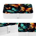 thumbnail image 4 of Butterfly PU Leather Travel Jewelry Organizer Box with Removable Compartment and Bracelet Holder, 4 of 6
