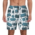 thumbnail image 2 of Goofa Modern Furniture Printed Men's Swim Trunks Board Shorts Quick Dry Mens Swimming Trunks with Compression Liner,Breathable Fit Hawaii Beach Shorts-, 2 of 9