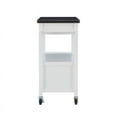 thumbnail image 3 of Linon Chariot de Cuisine en Bois et Acier Inoxydable Blanc, 3 of 18