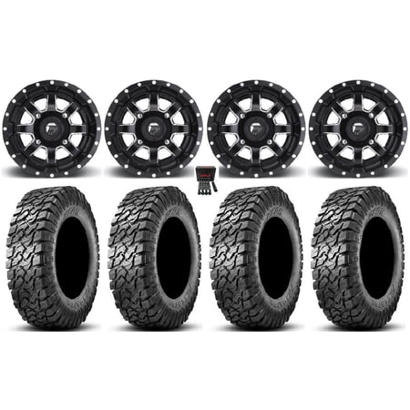 Fuel Maverick 15 Wheels Black 30 Predator Tires Kawasaki Teryx Mule