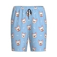 thumbnail image 4 of Gaeub French Bulldog Head Printed Men's Short Pajama Pants, Lightweight Lounge & Sleep Bottoms Keep You Cool - Small, 4 of 9