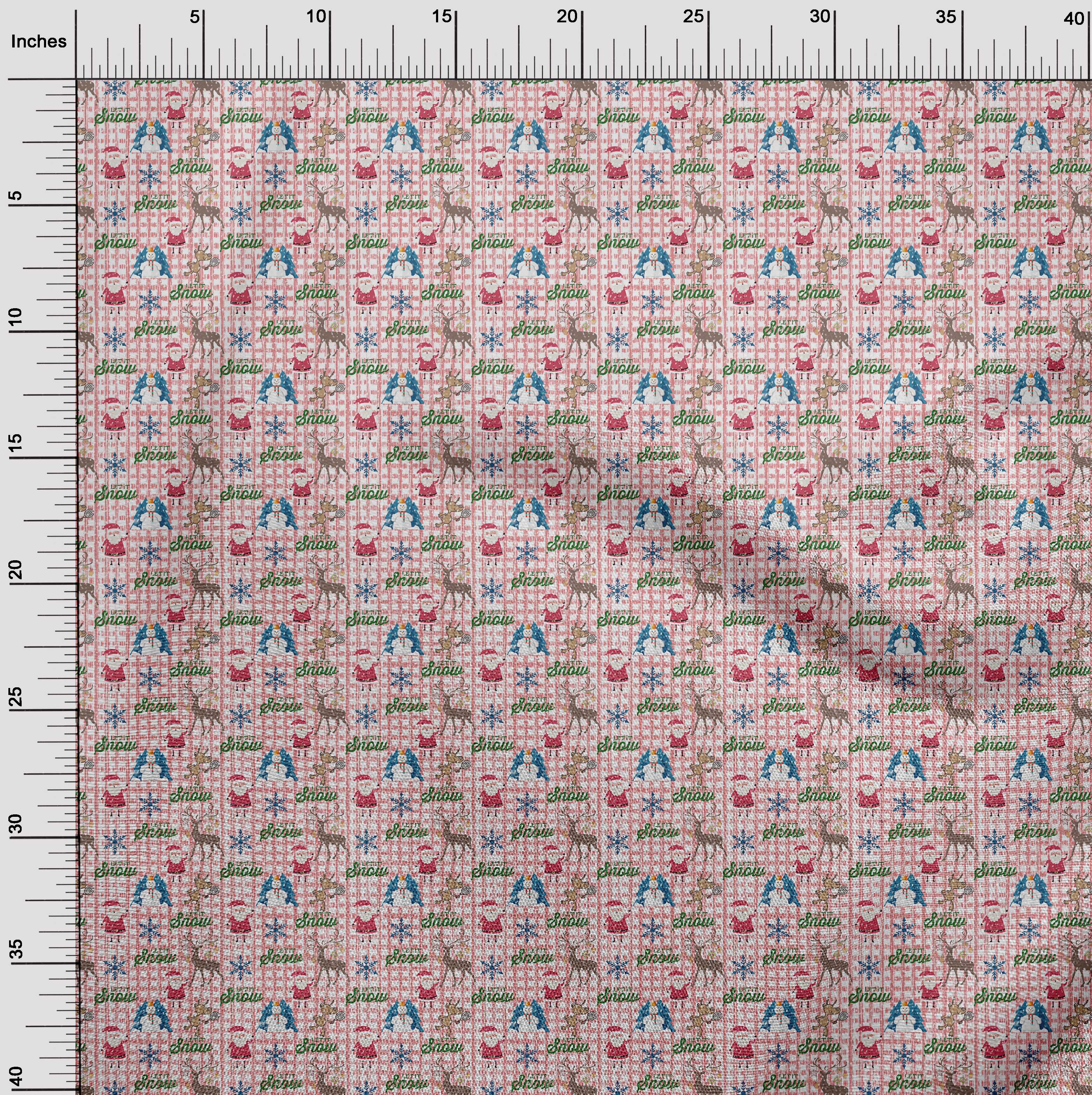 oneOone Cotton Poplin Twill Froly Fabric Christmas Christmas Quilting Supplies Print Sewing Fabric By The Yard 56 Inch Wide