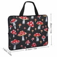 thumbnail image 2 of AWERP Mushrooms Polka Dots Laptop Bag Diving Fabric Tablet Cover Neoprene Computer Protective Handle Case 15inch, 2 of 5