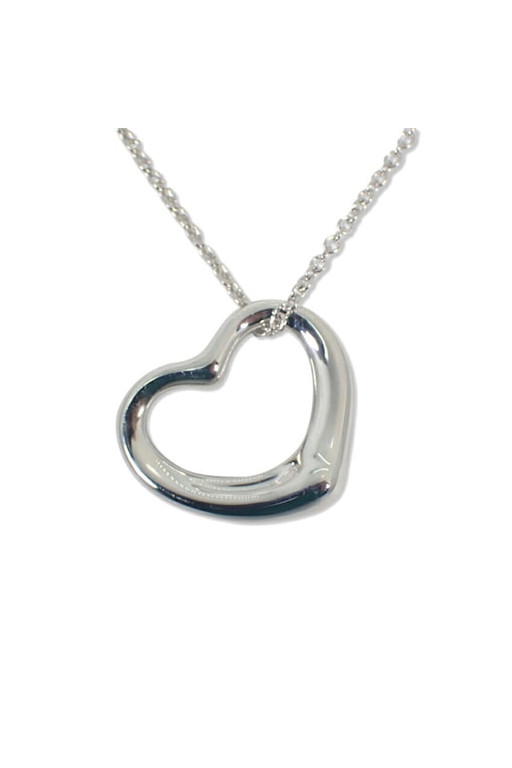 Pre-Owned TIFFANY 925 heart pendant necklace (Good)
