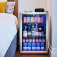 thumbnail image 5 of Beverage Refrigerator Cooler-Mini Fridge Freestanding Cooler with Glass Door, Adjustable Shelves & Digital Temperature Display for Drink, Wine or Beer (Silver, 2.47 Cu.Ft)…, 5 of 14