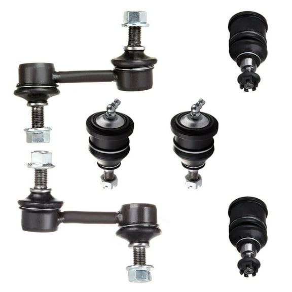 ECCPP - 6PC Lower Ball Joint Upper Ball Joint Sway Bar End Link - Compatible with 2003-2007 for Honda for Accord - K80199 K80228 K90660 K90661 Suspension Kit