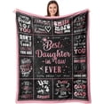 thumbnail image 1 of LHSHID Daughter in Law Gifts Gifts for Daughter in Law Blanket Daughter in Law Birthday Wedding Gifts Unique Gift for Future Daughter in Law Best Daughter in Law Gifts from Mother in Law 30"x40", 1 of 6