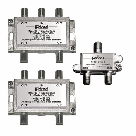 8-Way Splitter System for Sirius and XM Radio Receivers