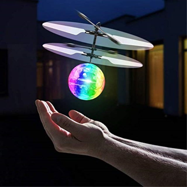 Electric RC Fly Ball Infrared Induction Aircraft Flash LED Light Remote Toy IR 