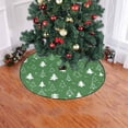 thumbnail image 2 of FMSHPON Seamless PatternChristmas Tree Xmas Christmas Tree Skirt Stand Mat for Holiday Party Decoration Indoor Outdoor 36 inches, 2 of 3