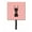 Pink, variant on Checkerboard Lime Green Doberman Leash Or Key Holder, 4.25 W x 7 H In.