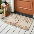 thumbnail image 5 of Valentine's Day Washable Area Rug 2 x 3 ft Red Pink Love Heart Colorful Floral Linen Texture, Soft Non Slip Rugs Stain Repellent Indoor Felt Carpet for Living Dining Room Bedroom Home Office, 5 of 9
