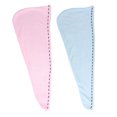 Tersarium 2pcs Microfiber Shower Caps Hair Dry Caps Hair Towel Wraps