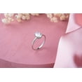 thumbnail image 3 of 1Ct Lab Created Diamond Oval Cut Solitaire Women's Engagement Ring 14K White Gold Plated, 3 of 5