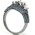 thumbnail image 3 of Pompeii3 1 3/4ct Blue & White Diamond Vintage Engagement Ring, 3 of 5