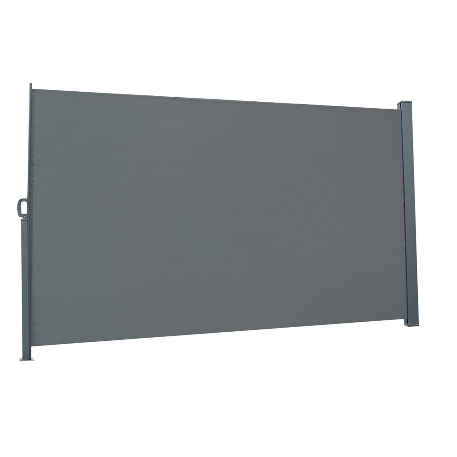 Kepooman 1.8 x 3m Side Awning, Patio Retractable Side Screen Awning, Screen Fence Privacy Divider, Dark Gray Kepooman 1.8 x 3m Side Awning, Patio Retractable Side Screen Awning, Screen Fence Privacy Divider, Dark Gray