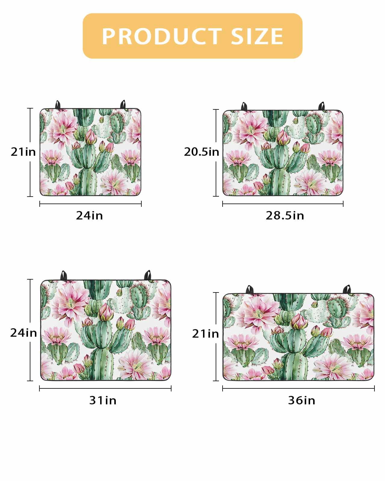 nqOlkjepod Large Induction Cooktop Protector Mat 24"x21", Tropical Succulent Stove Top Covers for Electric Stove, Botanical Plants Pink Floral Stove Burner Cover Mats, Glass Top Stove Cover