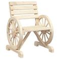 thumbnail image 4 of vidaXL Patio Chairs 2 pcs 22.8"x22.8"x30.9" Solid Wood Fir, 4 of 9