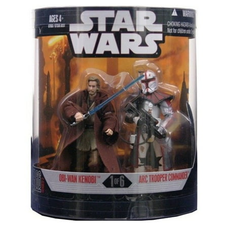 Star Wars Order 66 2008 Obi-Wan Kenobi & Arc Trooper Commander Action Figure 2-Pack