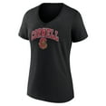 thumbnail image 2 of Women's Black Cornell Big Red Campus V-Neck T-Shirt, 2 of 3
