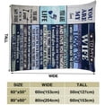 thumbnail image 3 of Personalized To My Wife Blanket from Husband, for Wife 's Mail Blanket Love Words to Wife that YOU ARE my LIFE Flannel Blanket Gifts - Christmas Birthday Valentine's Day Gift Bed Blanket (130*150cm), 3 of 6