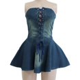 thumbnail image 3 of Vestido ajustado sin mangas con cordones para mujer, ropa de calle para verano y otoño, minivestidos para mujer, sudaderas para mujer, vestido vaquero, 3 of 5