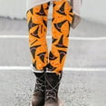thumbnail image 4 of VBTAPA Novelty Halloween Leggings for Women Cute Ghost Printed Holiday Party Tights Buttery Soft Yoga Running Pants 4 Way Stretch Ankle Length Leggings Holiday Deals Multicolor#4 S, 4 of 6