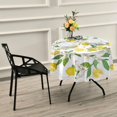 thumbnail image 7 of SKYSONIC Lemon Round Tablecloth 60 inch Waterproof Tablecloth Stain Resistant and Wrinkle Decorative Patio Table Cloths for Kitchen Dinning Room Party Home Garden Picnic, 7 of 7