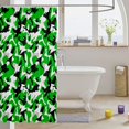 thumbnail image 3 of Manfei Rustic Camouflage Shower Curtain 72Wx72L, Vintage Camo Shower Curtain 72Wx72L, Olive Green, 3 of 5