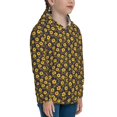 thumbnail image 5 of Pofeuu Yellow Floral1 Print Teenage Zipper Hoodie Sweatshirts Hooded Casual Jackets With Pocket For Boys Girls-Small, 5 of 6
