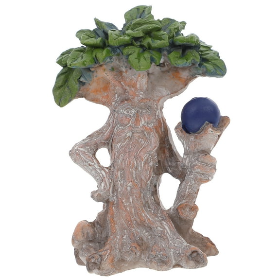 Fairy Garden Tree Miniature Sculpture Statues for Lawn Backyard and Halloween Decoration