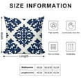 thumbnail image 2 of Blue And White Pioneer Flower Pillow Covers,Blue And White Pioneer Flower Throw Pillow Covers 18"×18" ,Living Room Sofa Couch Pillow Covers,Decorative Pillow Covers, 2 of 7
