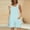 Sky Blue, variant on Hvot&aat Womens Summer Eyelets Shorts Rompers Loose Spaghetti Strap Sleeveless Casual Bib Shorts Jumpsuit Overalls with Pockets