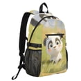thumbnail image 2 of JIALIOU 14" Laptop Backpack Waterproof Airline Approved Stylish Casual Daypack for Travel Business College Work, Lovely Panda Baby, 2 of 8