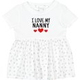 thumbnail image 3 of Inktastic I Love My Nanny Girls Baby Dress, 3 of 5
