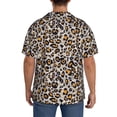thumbnail image 3 of Pofeuu Leopard Print Mens Casual Short Sleeve Shirts Beach Summer Spread Collar Pocket Tops Men's Casual Short-sleeved Shirt-4X-Large, 3 of 5