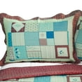 thumbnail image 3 of G&J Cheers Harvest Cotton 3PC Check Quilt Set Full/Queen Size Burgundy Color, 3 of 5
