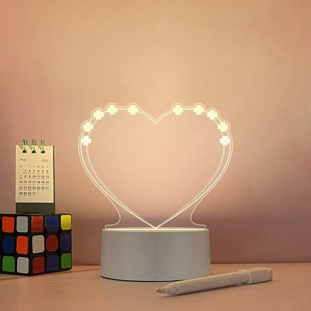 

Note Board Creative Led Night Light Usb Message Board Holiday Light with Pen