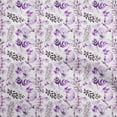thumbnail image 1 of oneOone Cotton Poplin Twill Purple Fabric Leaves Craft Projects Decor Fabric Printed By The Yard 56 Inch Wide, 1 of 4
