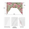 thumbnail image 5 of Flowers Vintage Swag Valances for Windows, Small Curtains Drapes, Green Leaves Pastoral Floral Country Kitchen Window Curtains Over Sink Window Treatment Valance for Bedroom/Bathroom 56"x36", 5 of 5