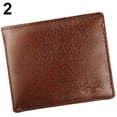 thumbnail image 1 of Flmtop Men's Faux Leather Wallet Coin Card Money Holder Horizontal Bifold Slim Purse, 1 of 8