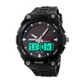 thumbnail image 1 of moda Energía Solar Dual Time deportivo reloj militar impermeable reloj de pulsera para hombres SKMEI Mirar, 1 of 7