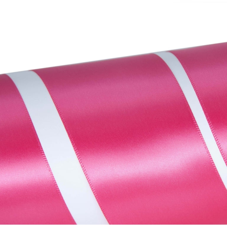 MEEDEE 1-1/2 Inch Pink Satin Ribbon